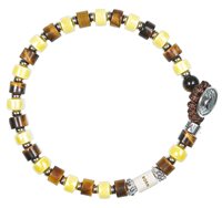 Bracelet Gerba Man Born in Steel Pietre dure BORN 19
